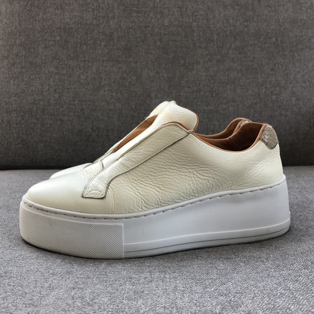 RUSSELL & BROMLEY from London Laceless Platform Leather Sneakers